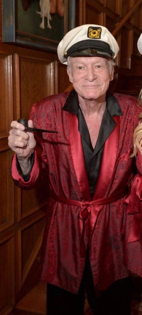 hugh hefner smoking robe